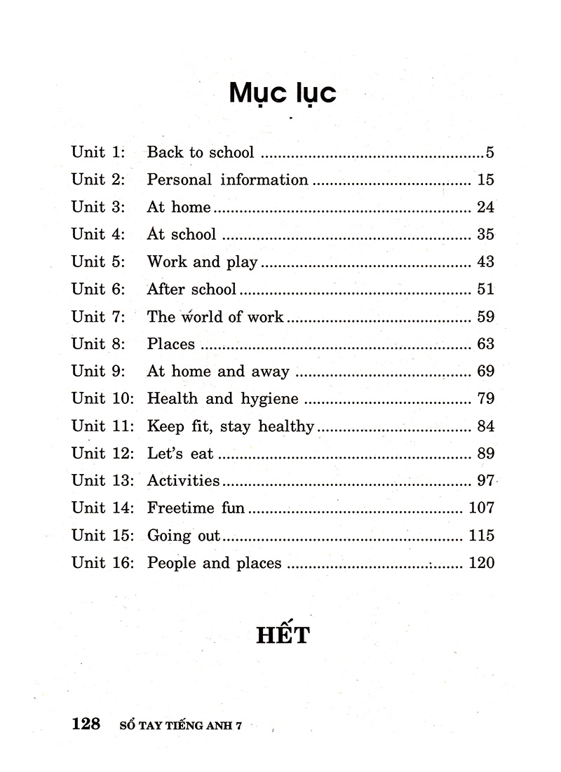 sổ tay tiếng anh - lớp 7 - Ảnh 2