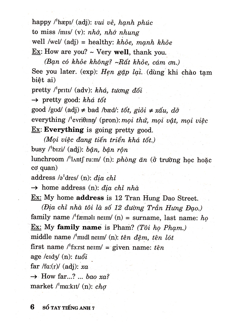 sổ tay tiếng anh - lớp 7 - Ảnh 4