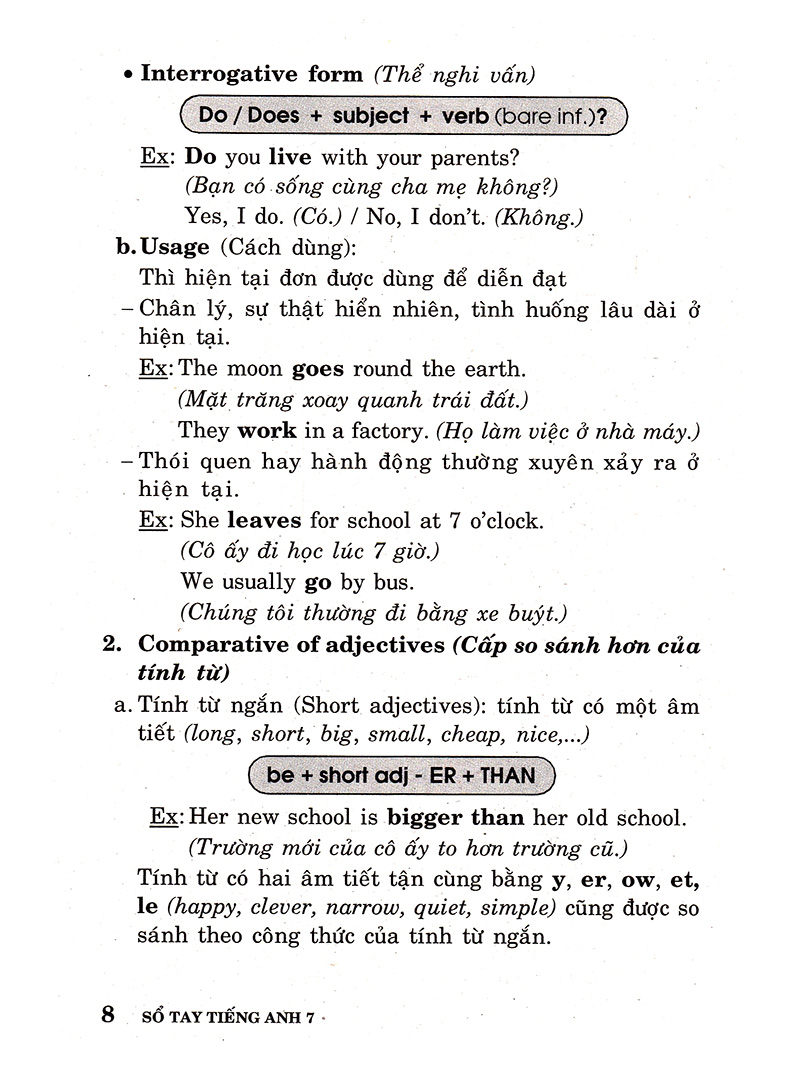 sổ tay tiếng anh - lớp 7 - Ảnh 6