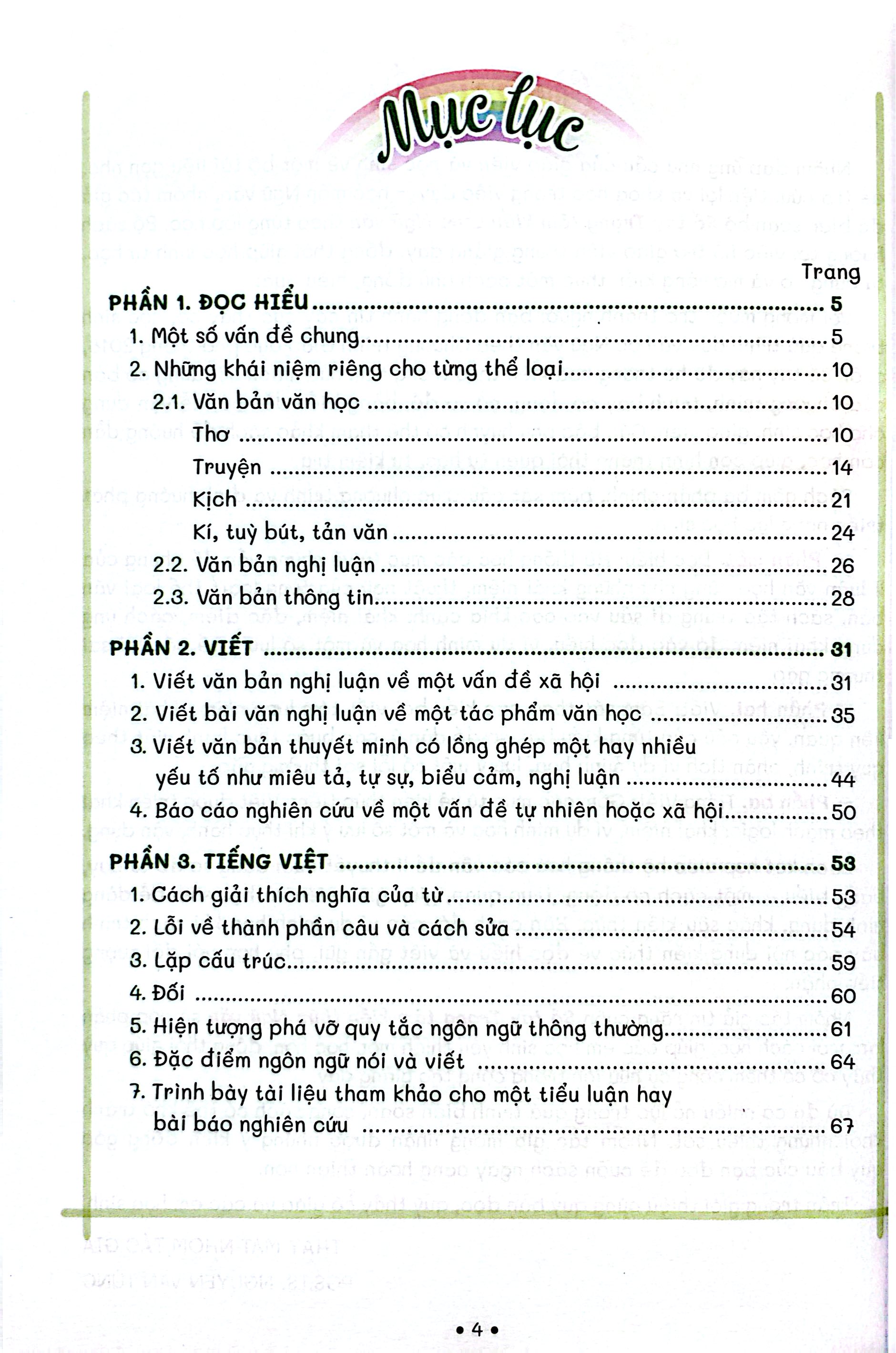Sổ Tay Trọng Tâm Kiến Thức Ngữ Văn 11 - Ảnh 4