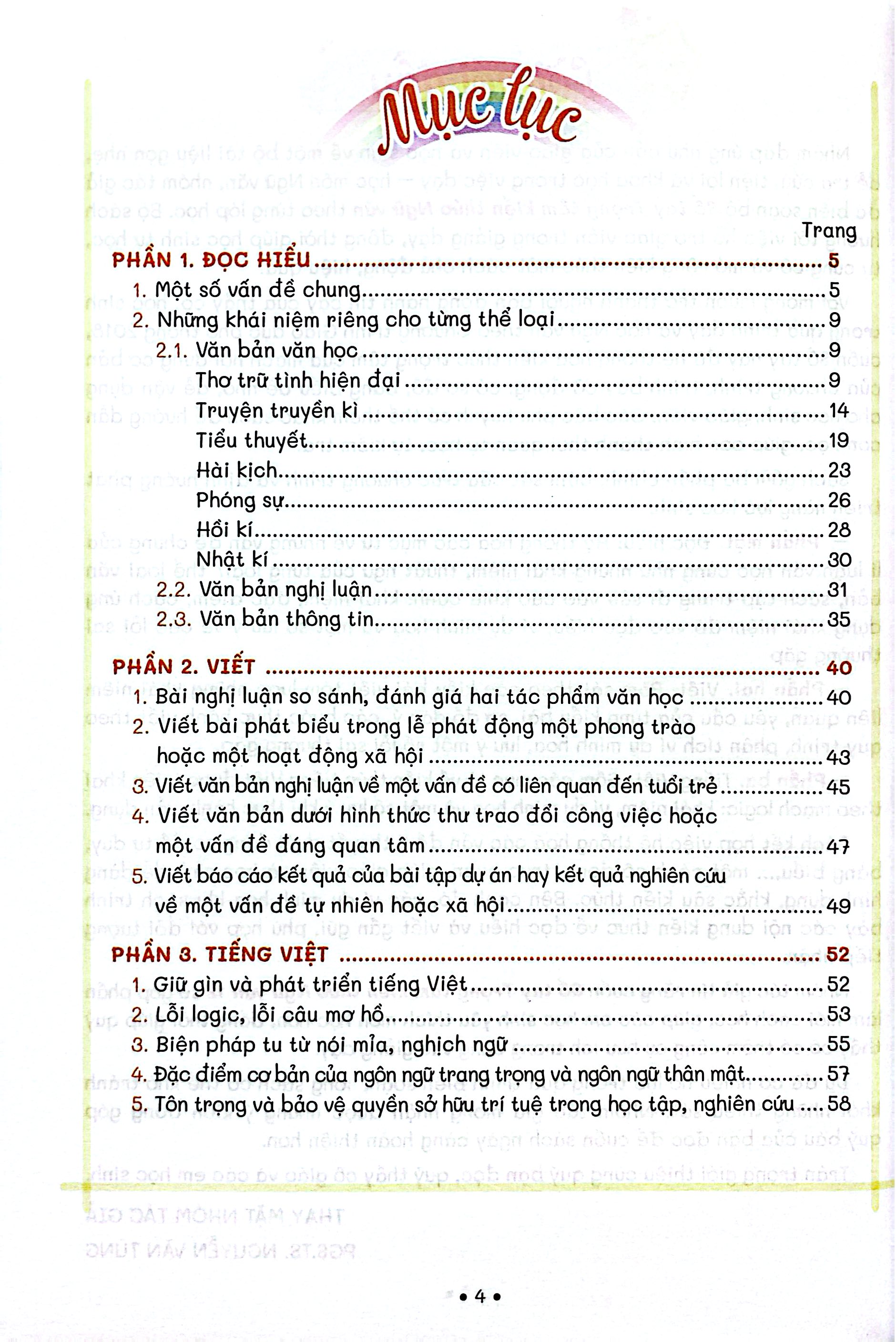 Sổ Tay Trọng Tâm Kiến Thức Ngữ Văn 12 - Ảnh 4