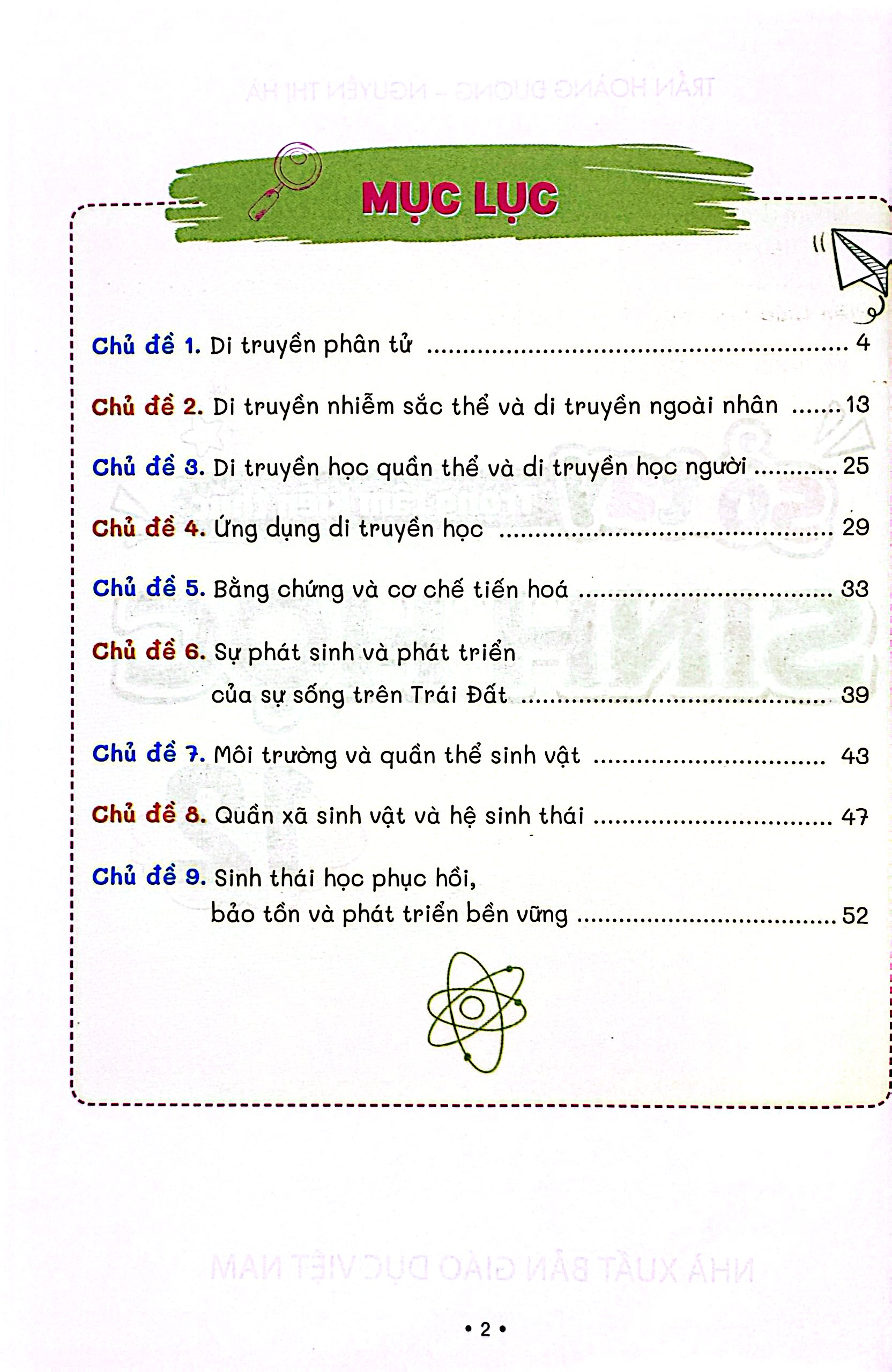 Sổ Tay Trọng Tâm Kiến Thức Sinh Học 12 - Ảnh 3