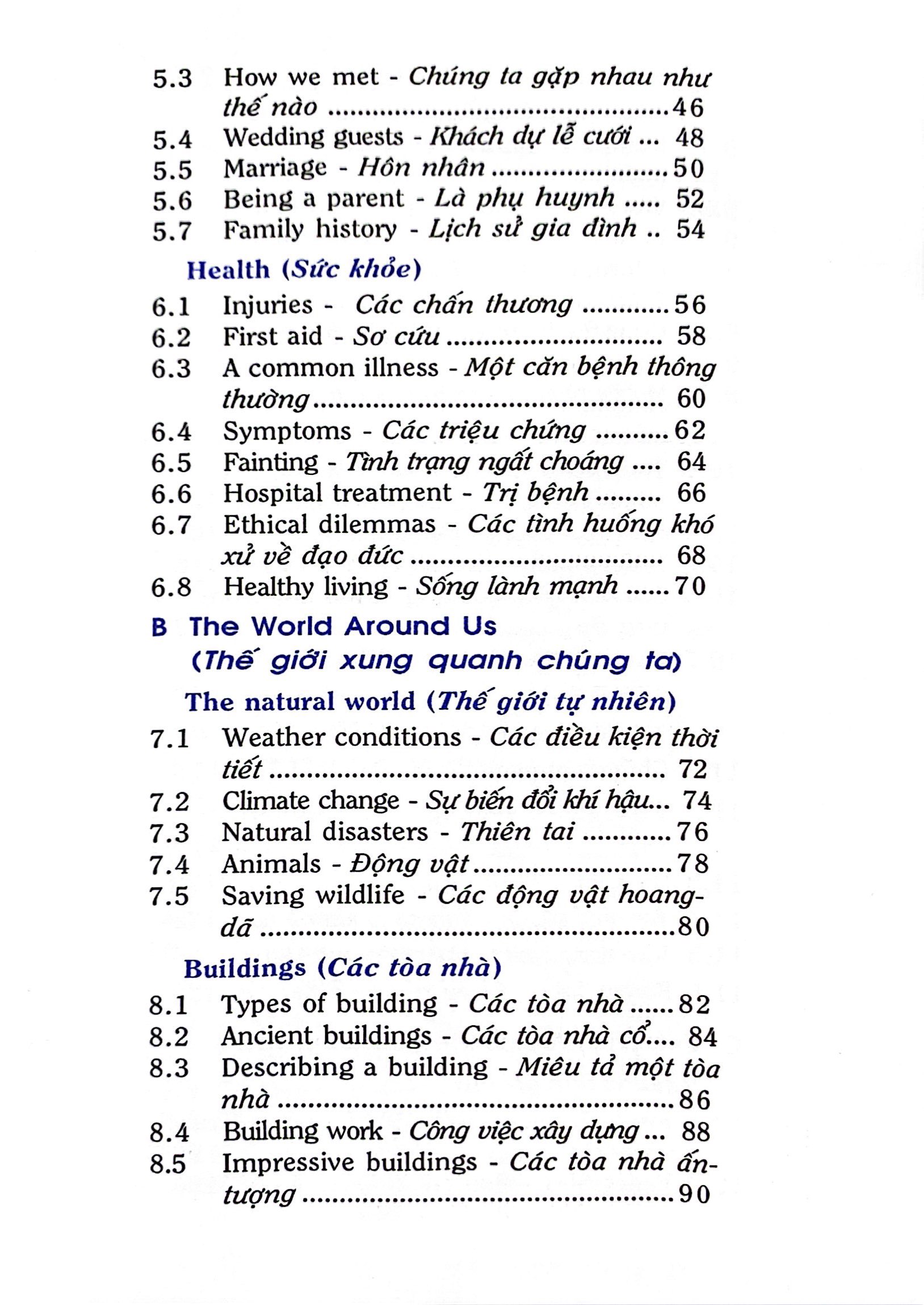 sổ tay từ vựng tiếng anh thực hành - Ảnh 6