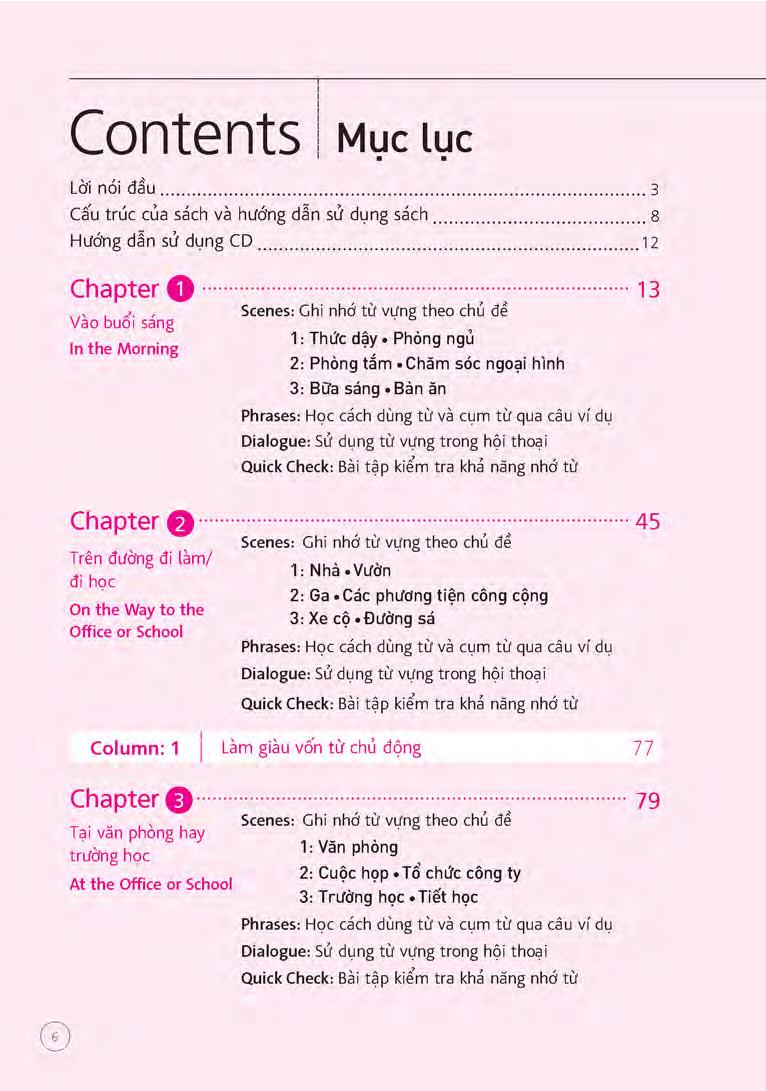 sổ tay từ vựng tiếng anh - từ lúc thức giấc đến khi đi ngủ (bao gồm sách và 1 đĩa mp3) - Ảnh 6