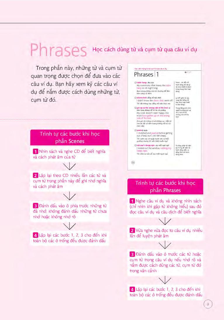 sổ tay từ vựng tiếng anh - từ lúc thức giấc đến khi đi ngủ (bao gồm sách và 1 đĩa mp3) - Ảnh 9