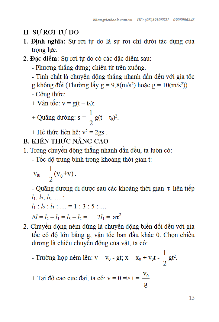 sổ tay vật lý trung học phổ thông (lớp 10-11-12) - Ảnh 14