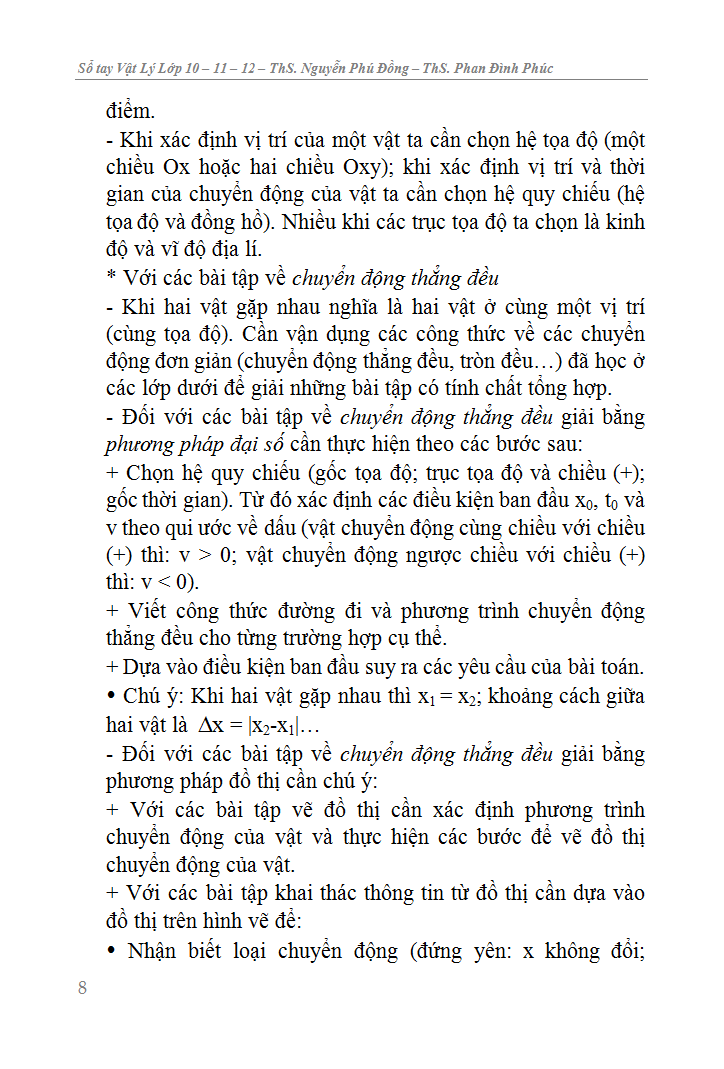 sổ tay vật lý trung học phổ thông (lớp 10-11-12) - Ảnh 9