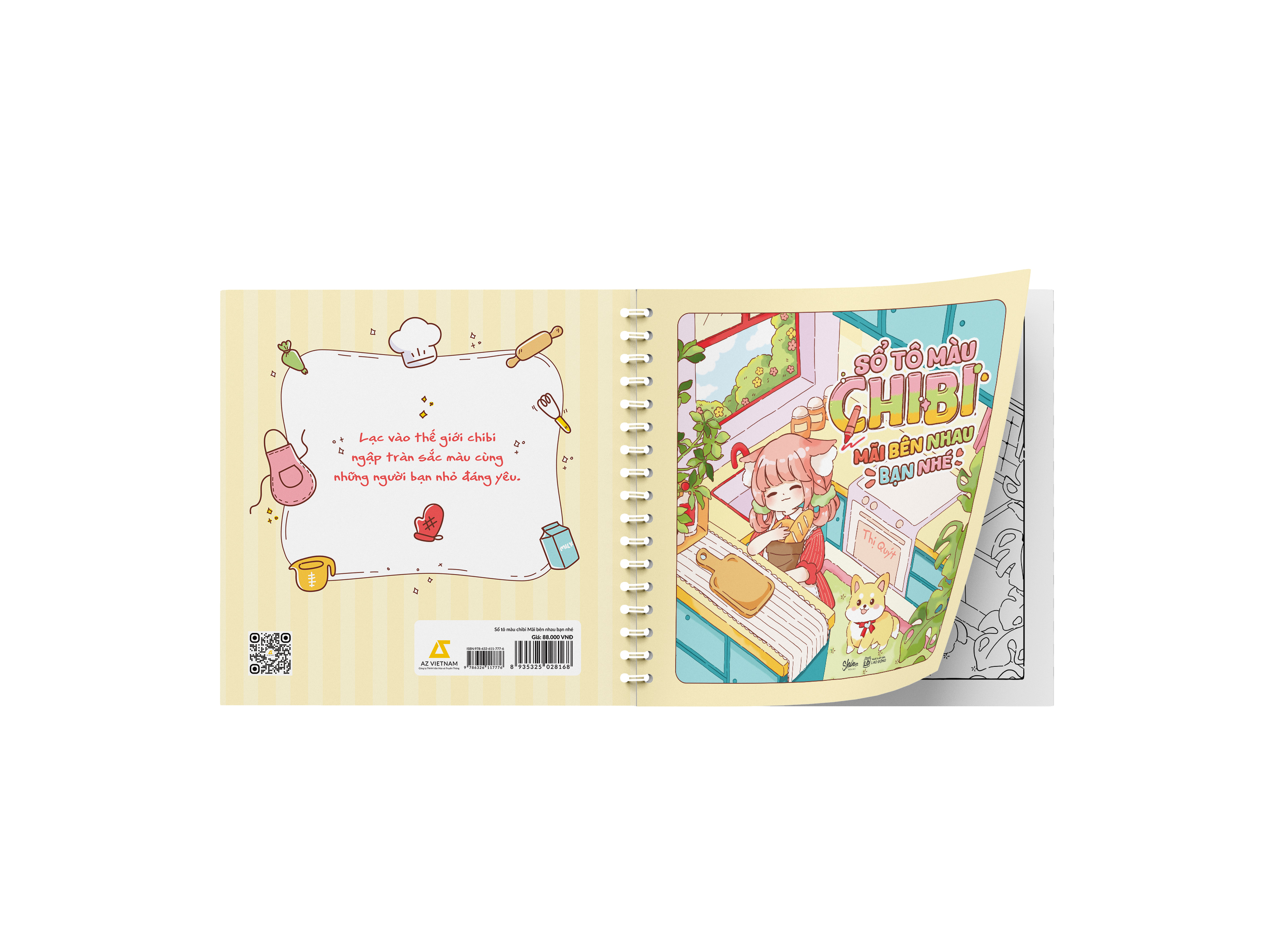 Sổ Tô Màu Chibi - Mãi Bên Nhau Bạn Nhé - Ảnh 4