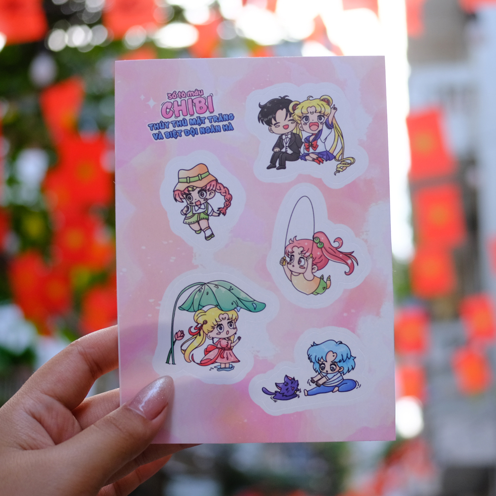 Sổ Tô Màu Chibi - Thủy Thủ Mặt Trăng Và Biệt Đội Ngân Hà - Ảnh 6