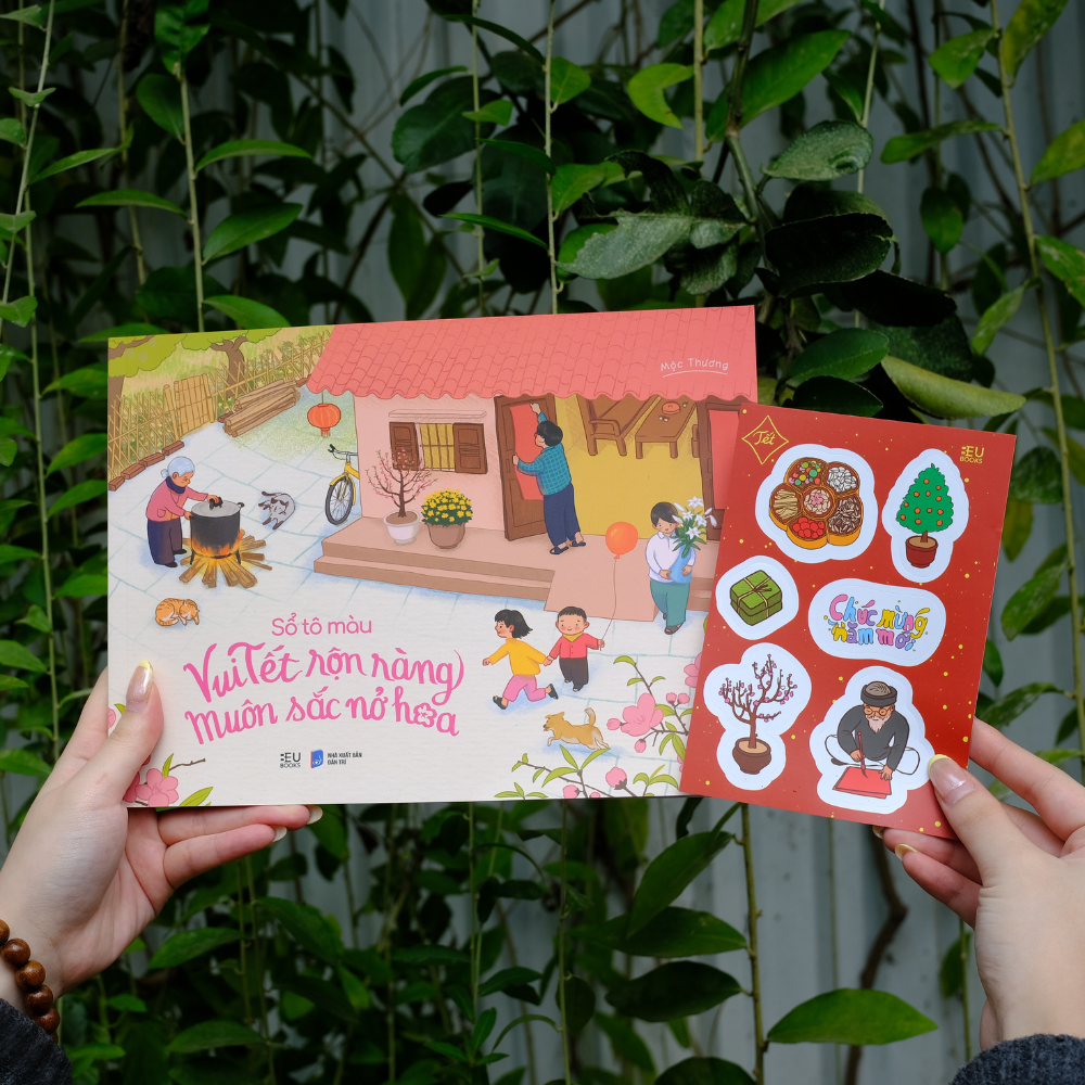 Sổ Tô Màu - Vui Tết Rộn Ràng - Muôn Sắc Nở Hoa - Ảnh 3