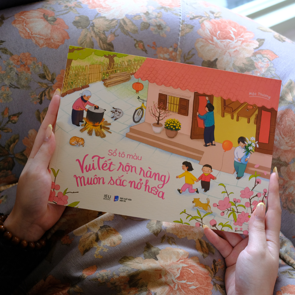 Sổ Tô Màu - Vui Tết Rộn Ràng - Muôn Sắc Nở Hoa - Ảnh 4
