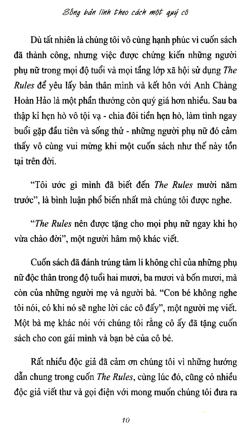 sống bản lĩnh theo cách một quý cô - all the rules (tái bản 2020) - Ảnh 9