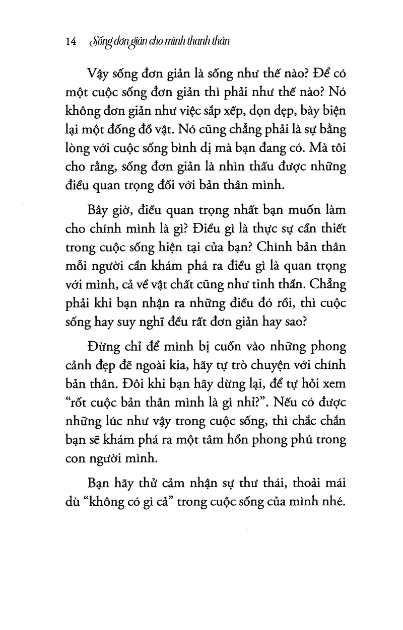 sống đơn giản cho mình thanh thản - Ảnh 11