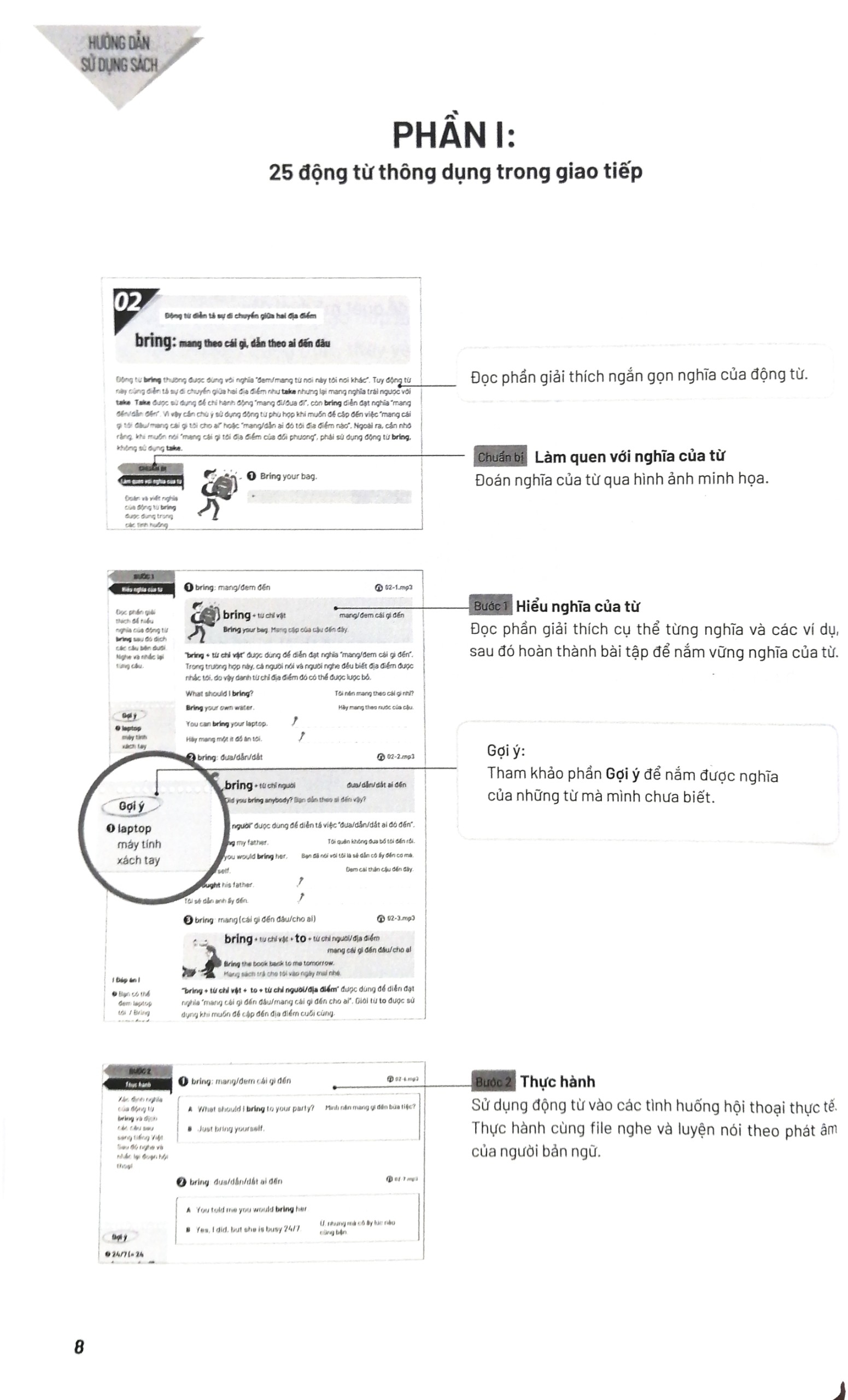 sống sót nơi công sở english conversation- tự tin giao tiếp với 25 động từ và 75 cấu trúc cơ bản (tái bản) - Ảnh 4