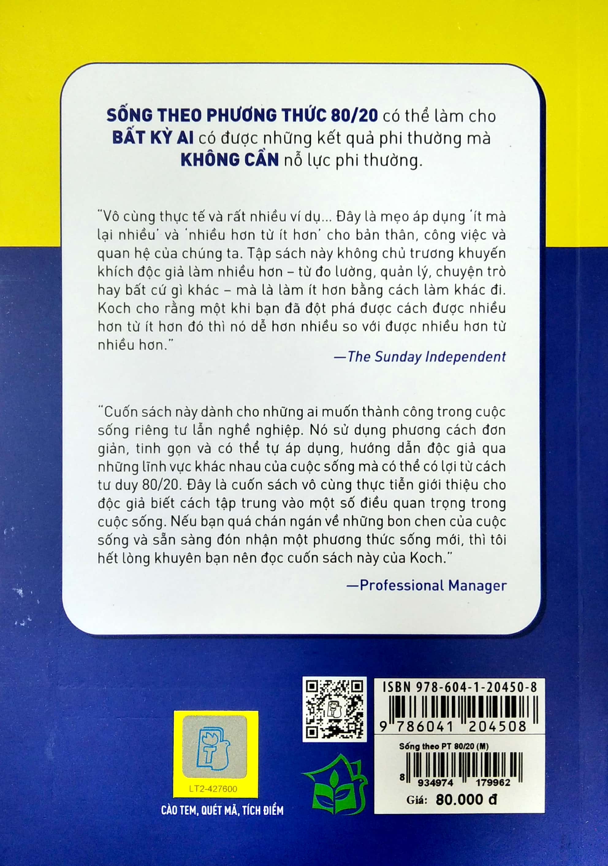 sống theo phương thức 80/20: bớt công việc, bớt ưu phiền, thêm thành công, thêm niềm vui sống - Ảnh 6