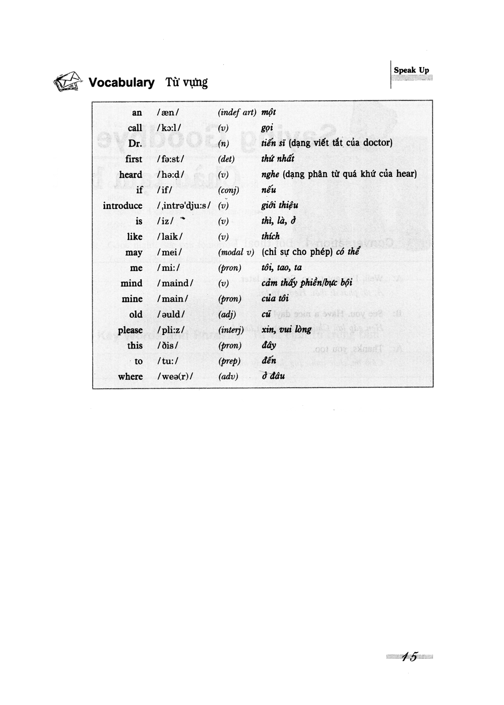 speak up - giao tiếp tiếng anh tự tin trong mọi tình huống trình độ sơ cấp (kèm cd) - tái bản - Ảnh 13