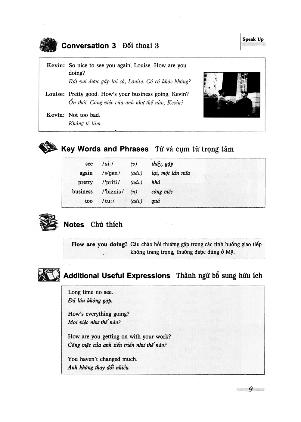 speak up - giao tiếp tiếng anh tự tin trong mọi tình huống trình độ sơ cấp (kèm cd) - tái bản - Ảnh 7
