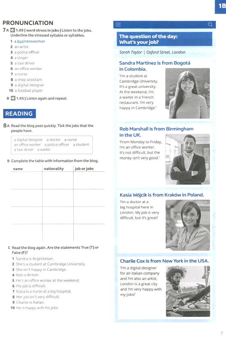 speakout a1 workbook with key (3rd edition) - Ảnh 7