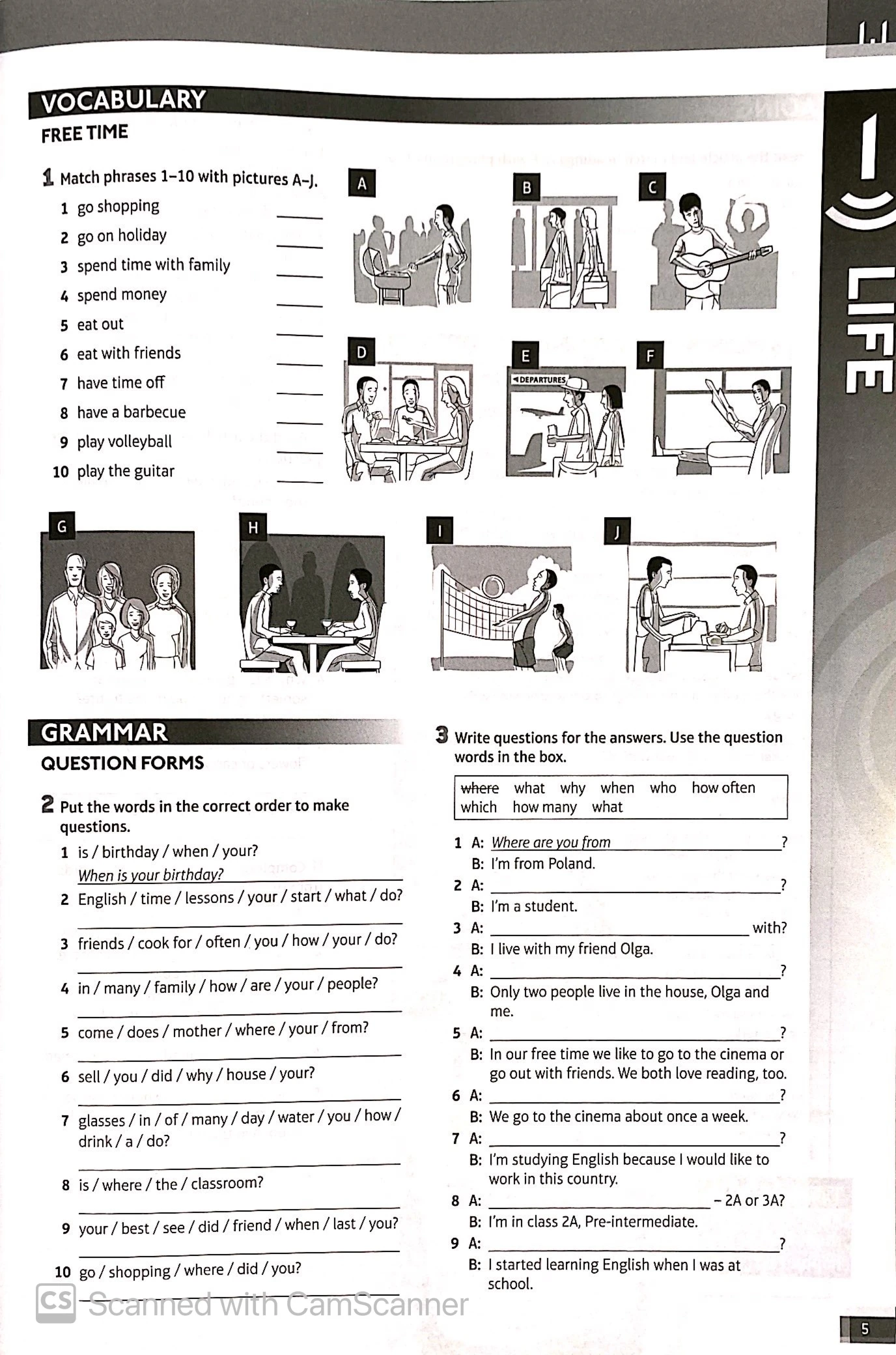 speakout pre-intermediate 2nd edition workbook with key - Ảnh 3
