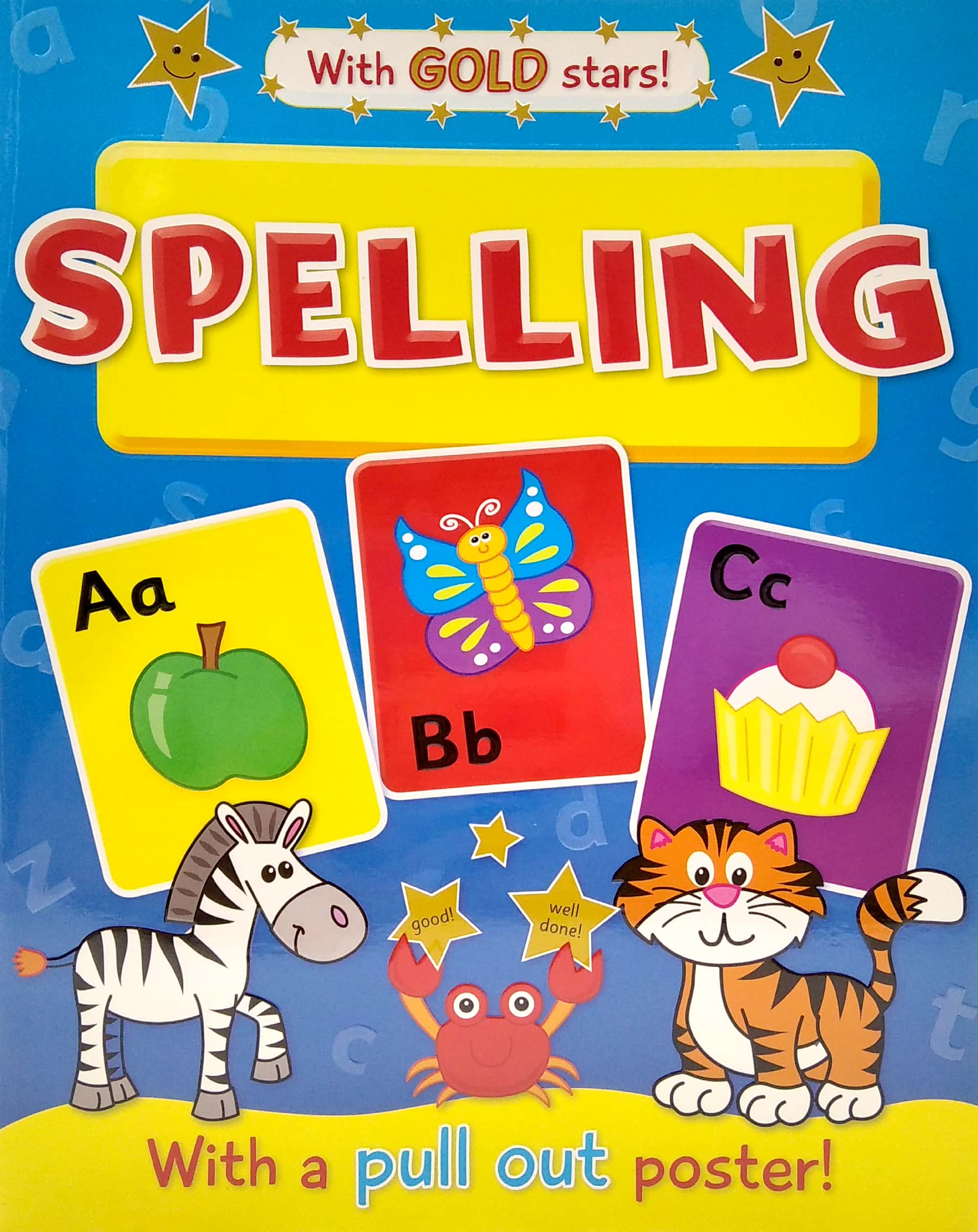 spelling with gold stars and pull out poster - Ảnh 2