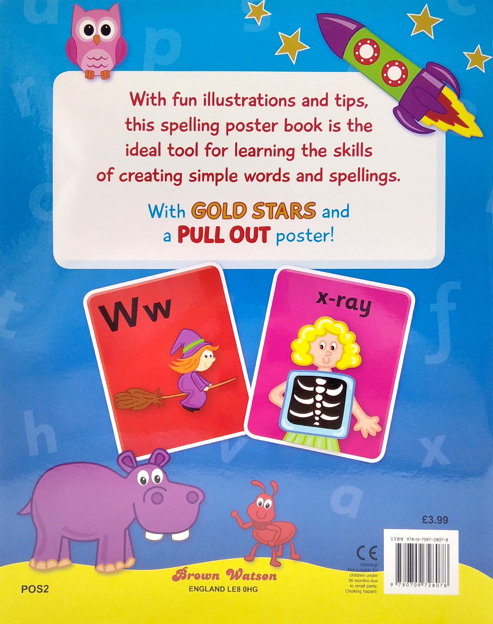 spelling with gold stars and pull out poster - Ảnh 6