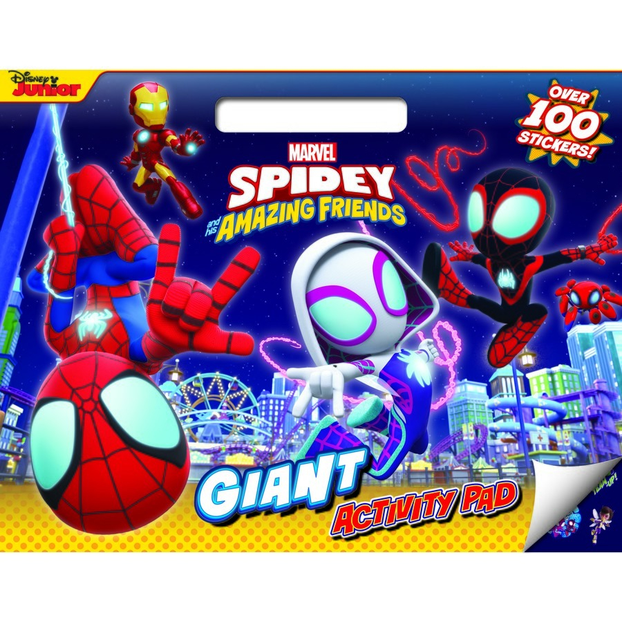 spidey and his amazing friends - giant activity pad - glow webs glow! - Ảnh 2