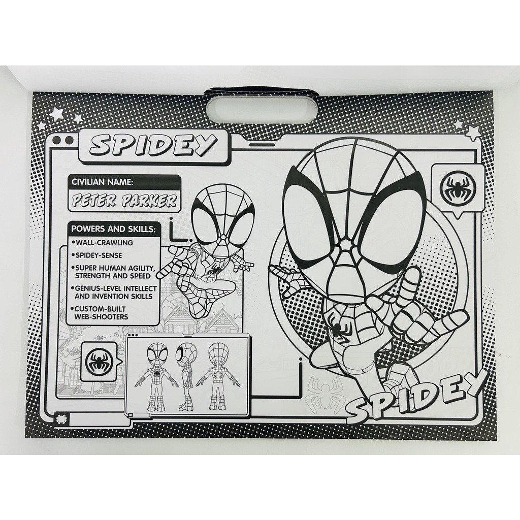 spidey and his amazing friends - giant activity pad - glow webs glow! - Ảnh 3