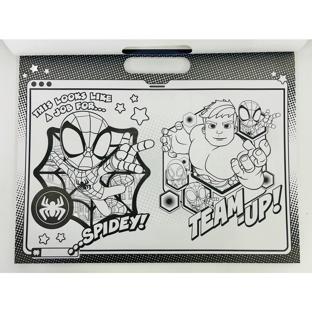 spidey and his amazing friends - giant activity pad - glow webs glow! - Ảnh 4