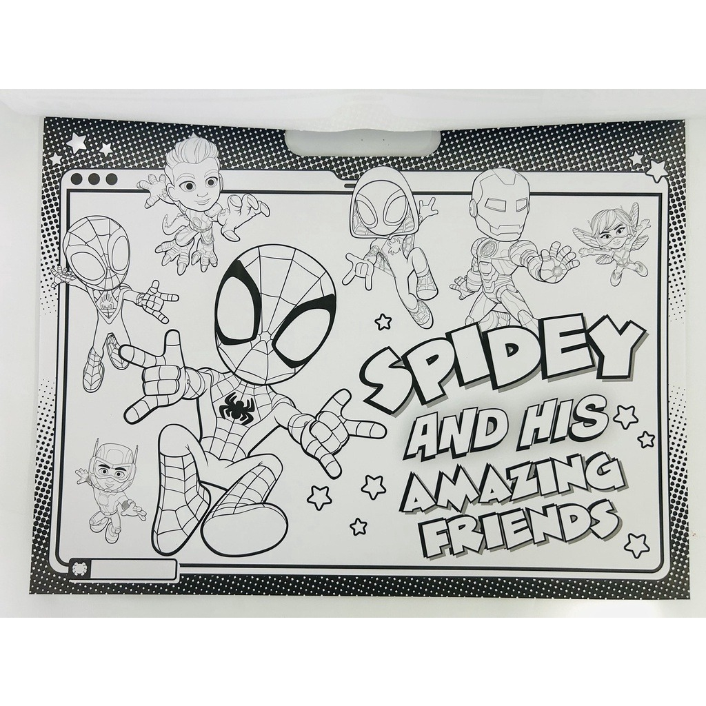 spidey and his amazing friends - giant activity pad - glow webs glow! - Ảnh 5