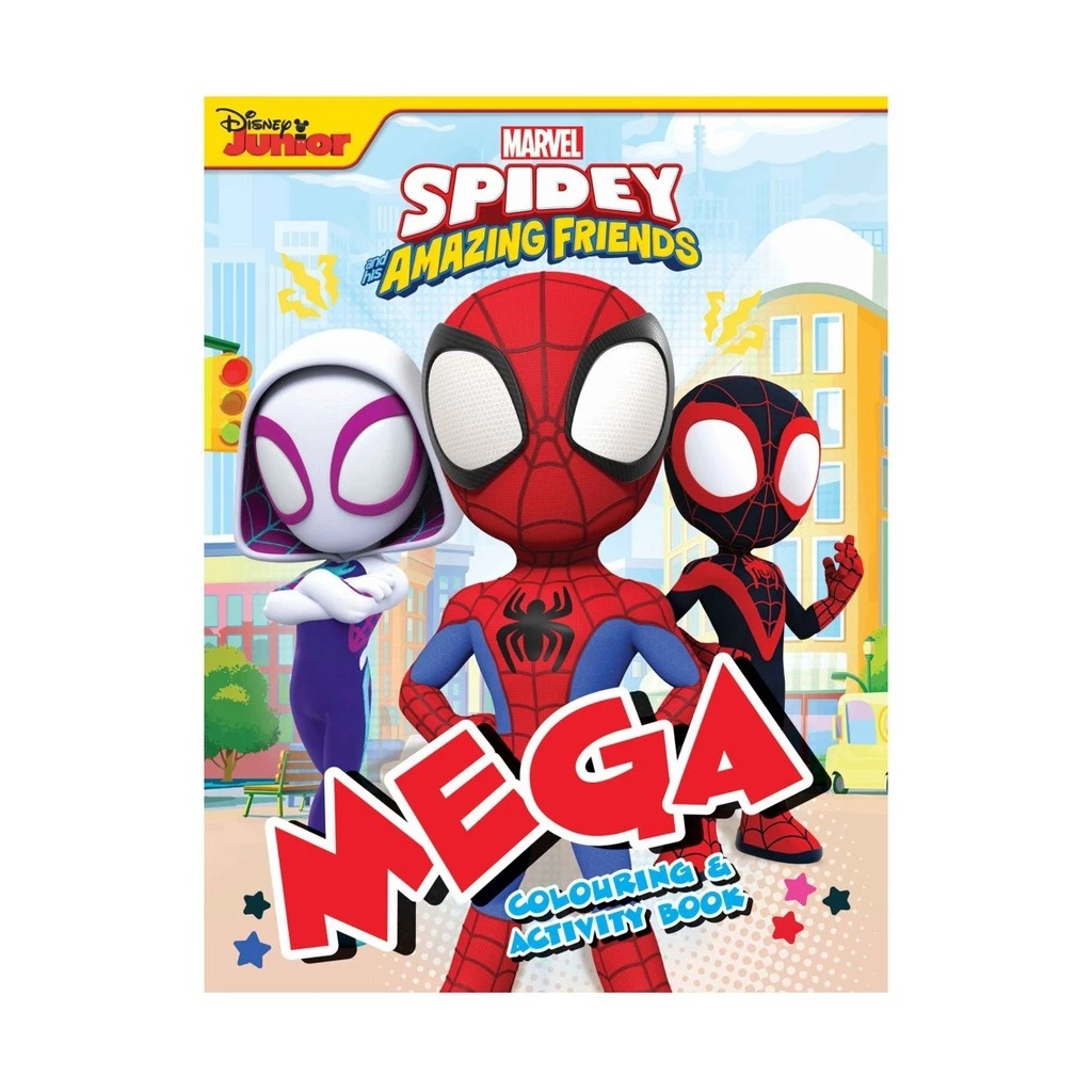 spidey and his amazing friends - mega colouring & activity book - Ảnh 2