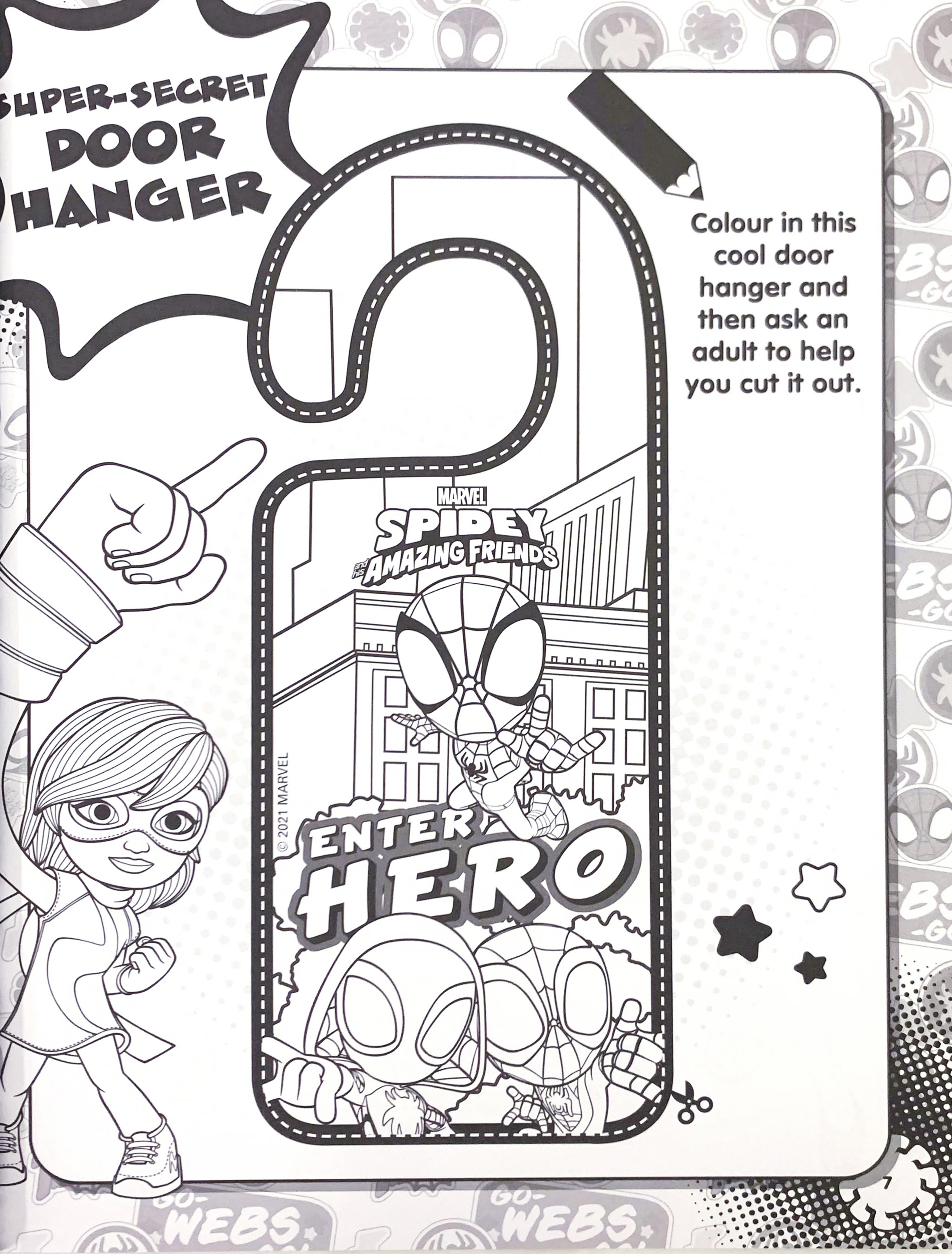 spidey and his amazing friends - mega colouring & activity book - Ảnh 3