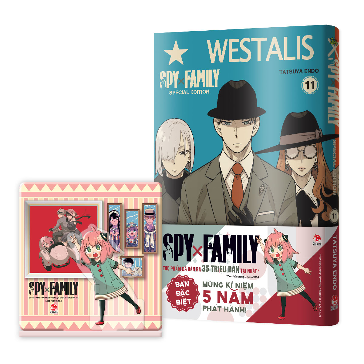 spy x family - tập 11 - bản đặc biệt - tặng kèm obi + bìa áo pvc + standee acrylic - Ảnh 2