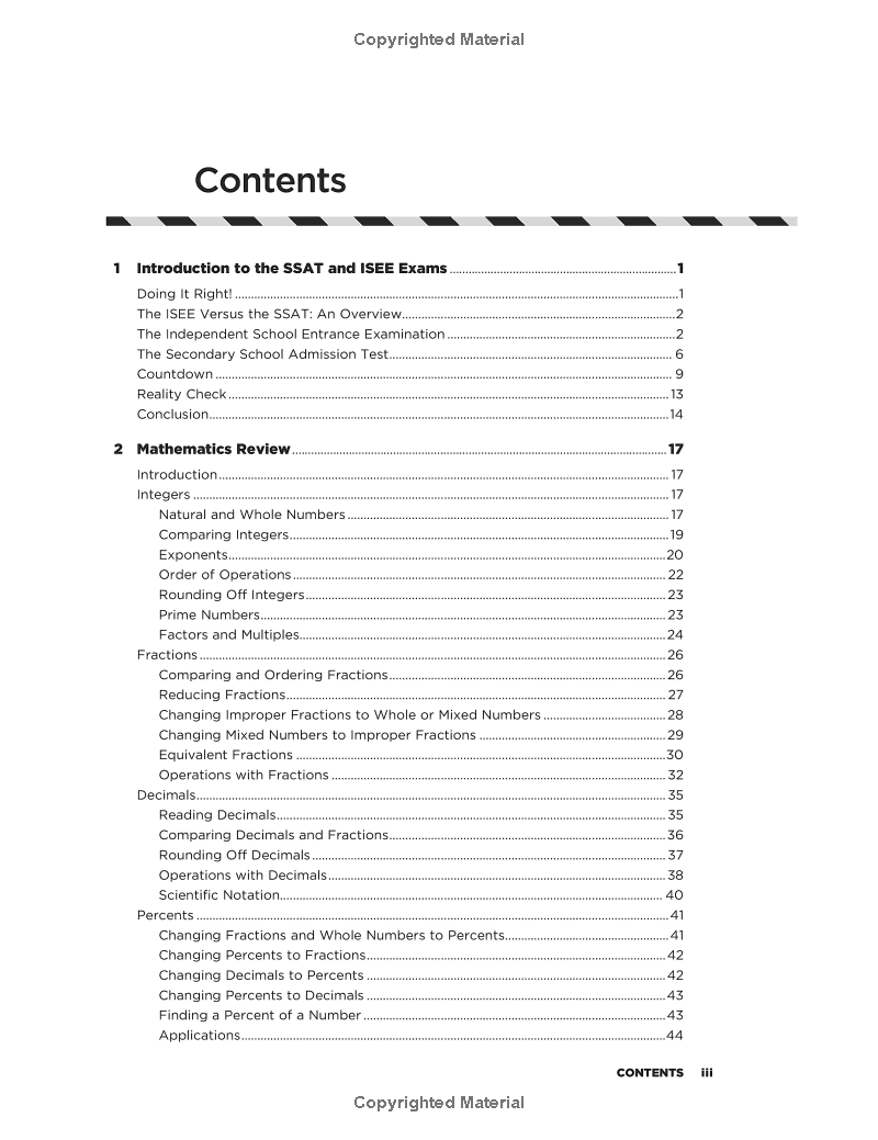 ssat/isee: high school entrance examinations 4th edition (barron's test prep) - Ảnh 4
