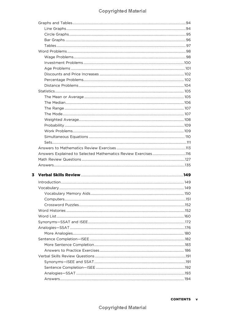 ssat/isee: high school entrance examinations 4th edition (barron's test prep) - Ảnh 6