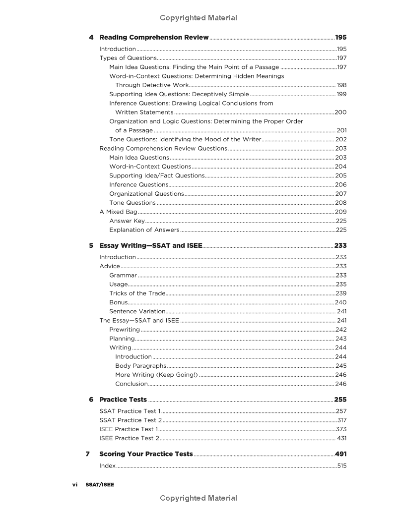 ssat/isee: high school entrance examinations 4th edition (barron's test prep) - Ảnh 7