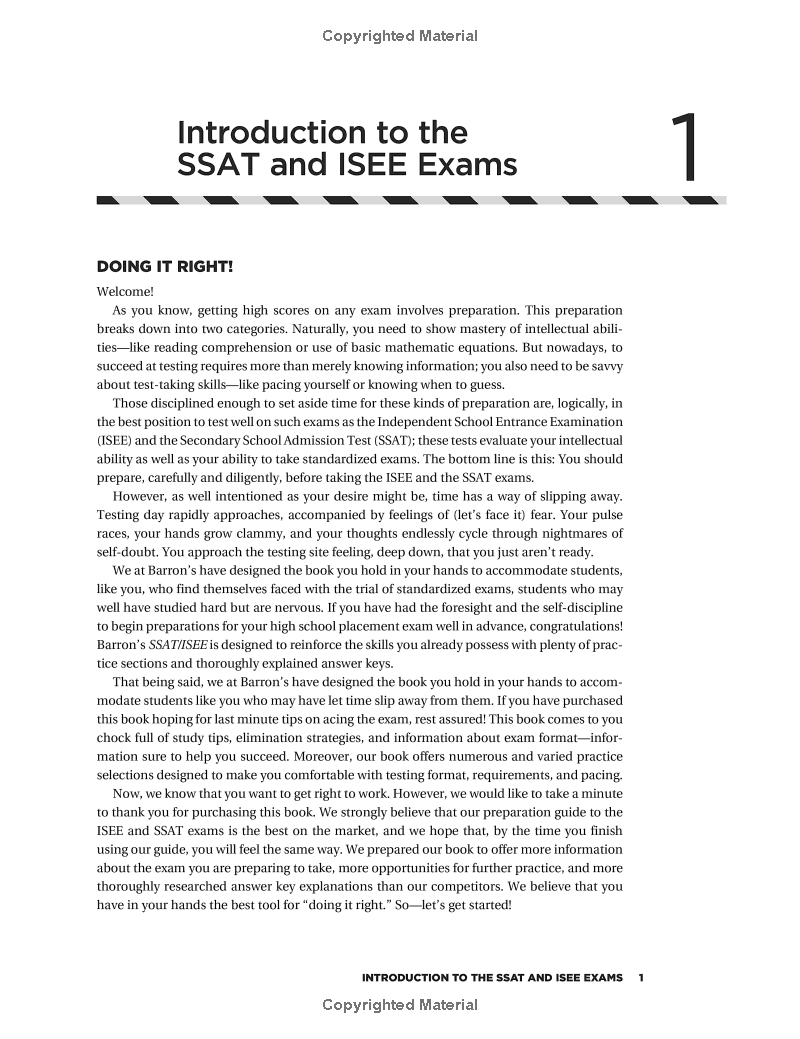 ssat/isee: high school entrance examinations 4th edition (barron's test prep) - Ảnh 8