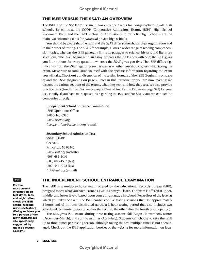 ssat/isee: high school entrance examinations 4th edition (barron's test prep) - Ảnh 9