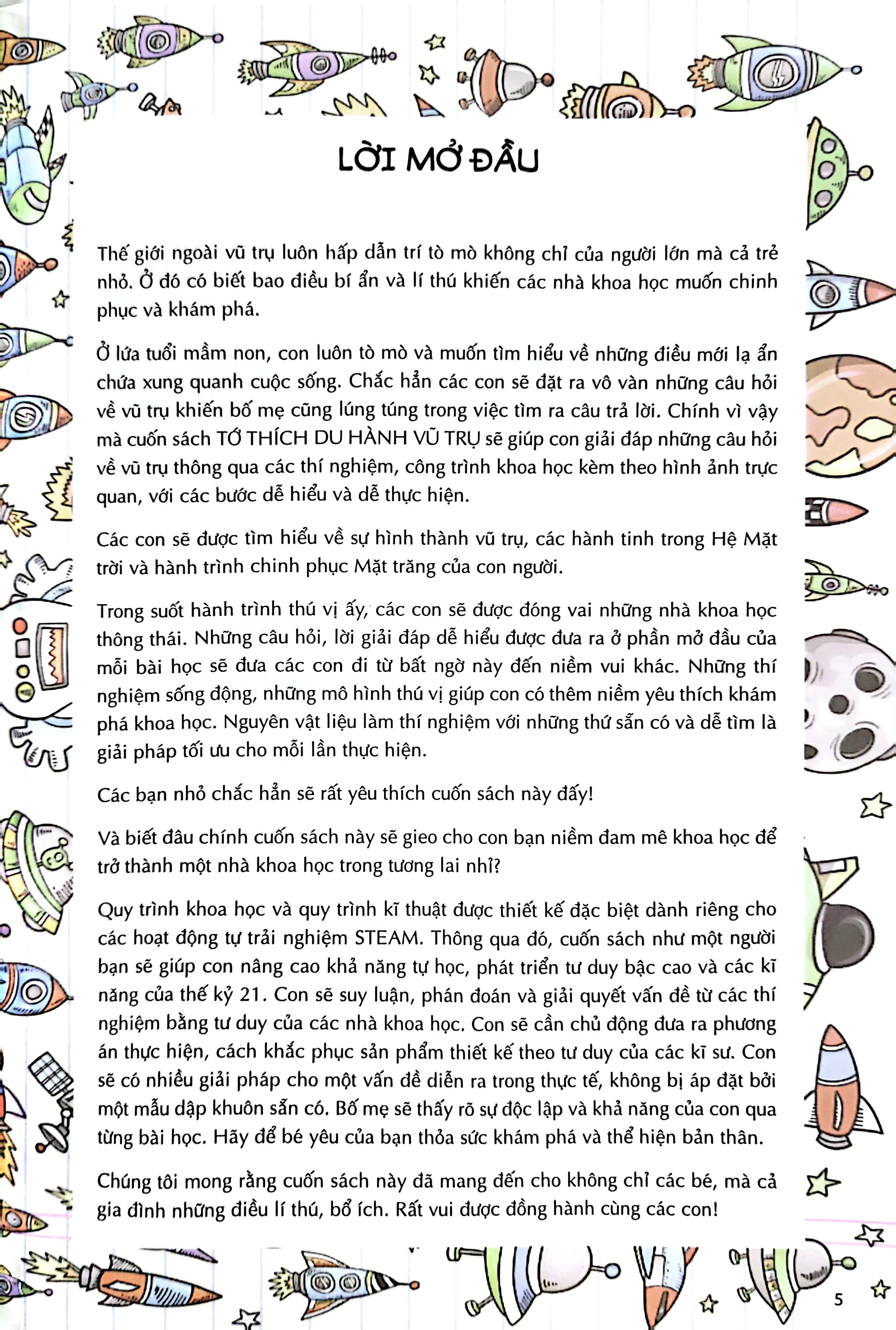 steam for kids: tớ thích du hành vũ trụ (3-6 tuổi) - Ảnh 4