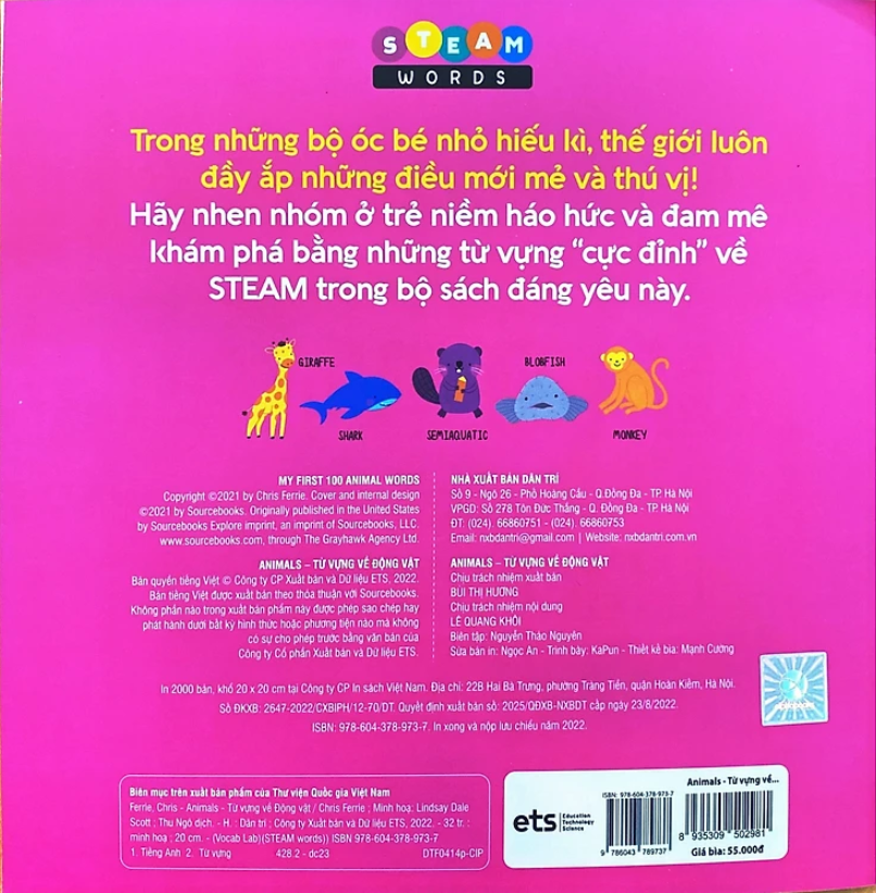 steam words: animals - từ vựng về động vật - Ảnh 5