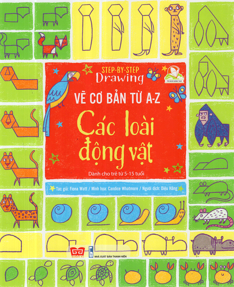 step by step drawing - vẽ cơ bản từ a-z - các loài động vật - Ảnh 2