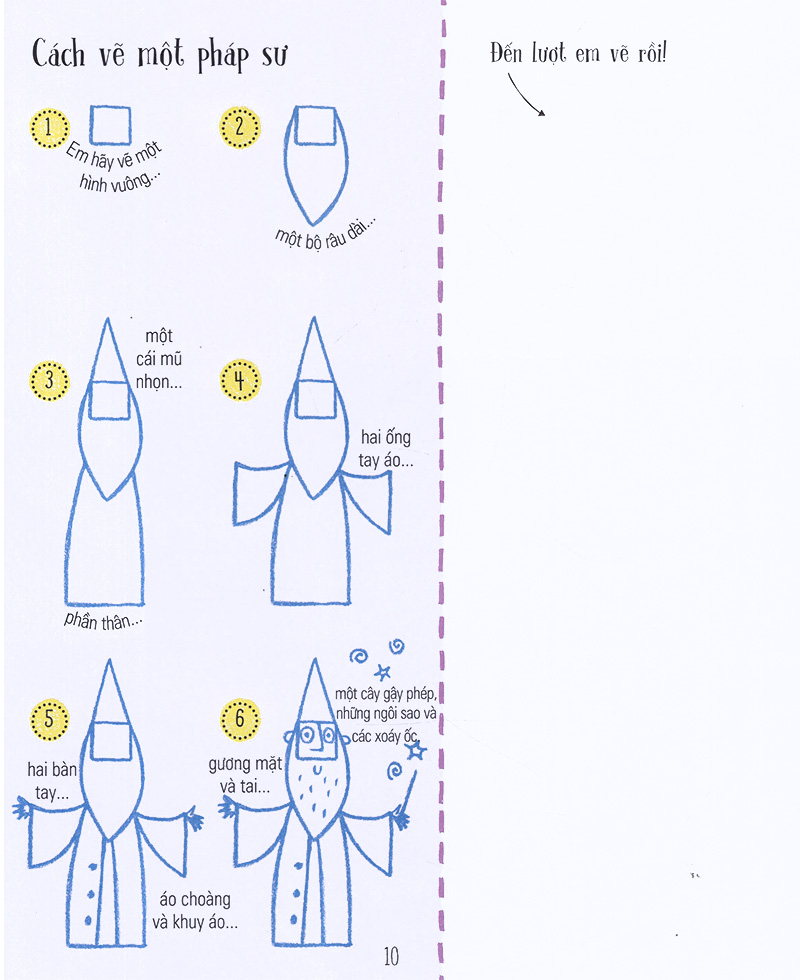 step by step drawing - vẽ cơ bản từ a-z - các nhân vật thú vị - Ảnh 10
