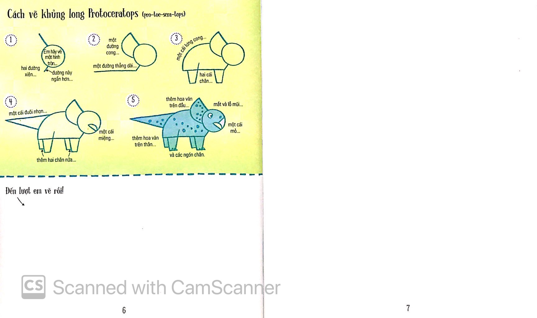 step by step drawing - vẽ cơ bản từ a-z - công viên khủng long - Ảnh 5