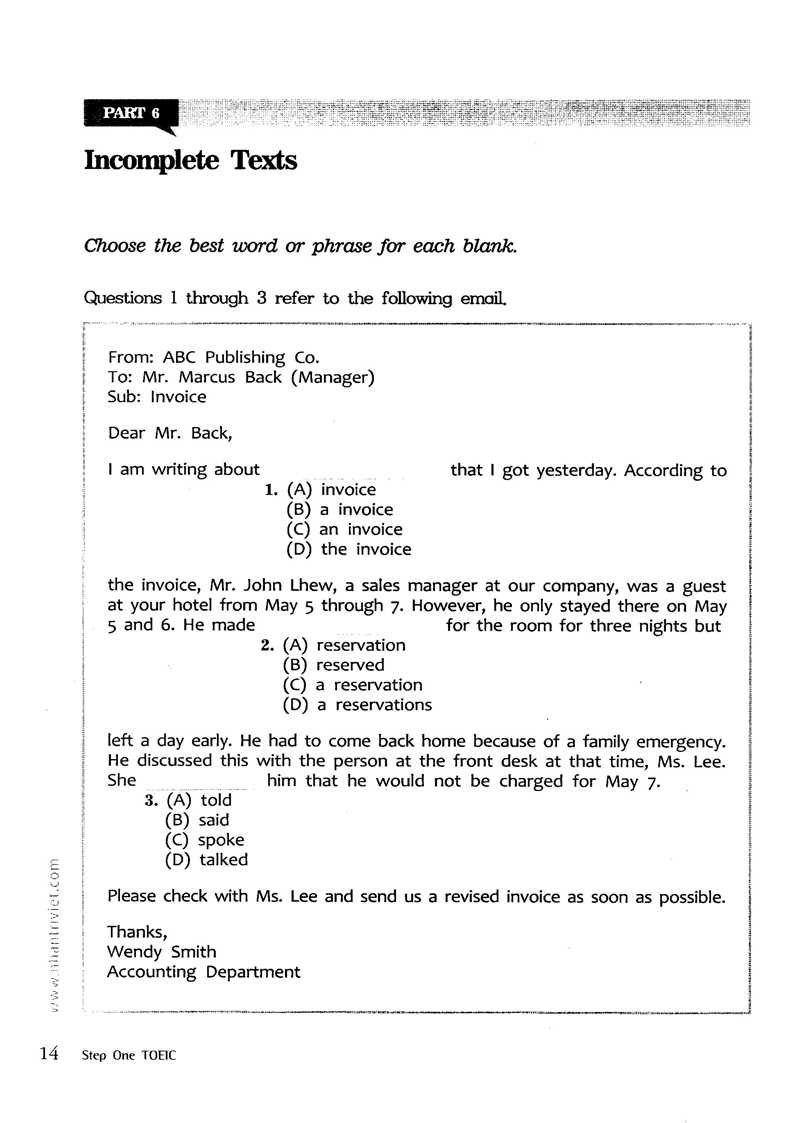 step one toeic (beginner-level skill-building guidebook) - Ảnh 13