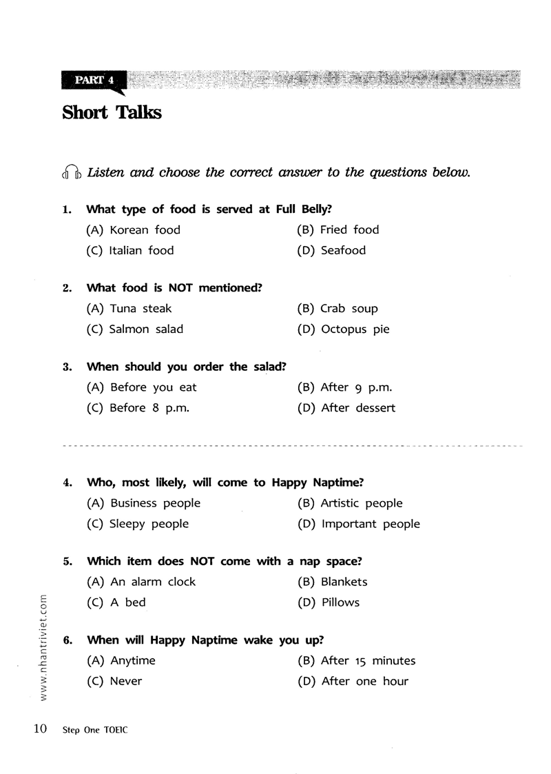 step one toeic (beginner-level skill-building guidebook) - Ảnh 9