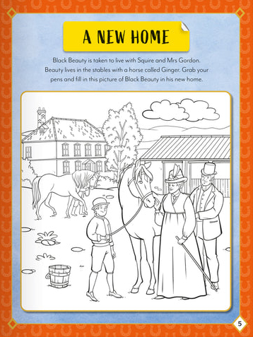 sticker activity books - black beauty - Ảnh 4