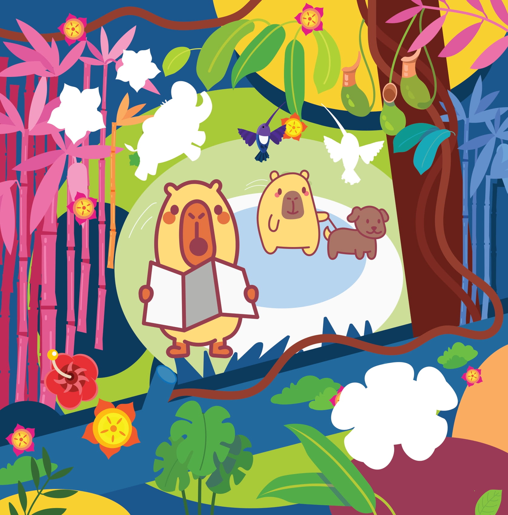 Sticker Capybara - Tìm Vật Ẩn Giấu - Khám Phá Thế GiớI - Ảnh 14