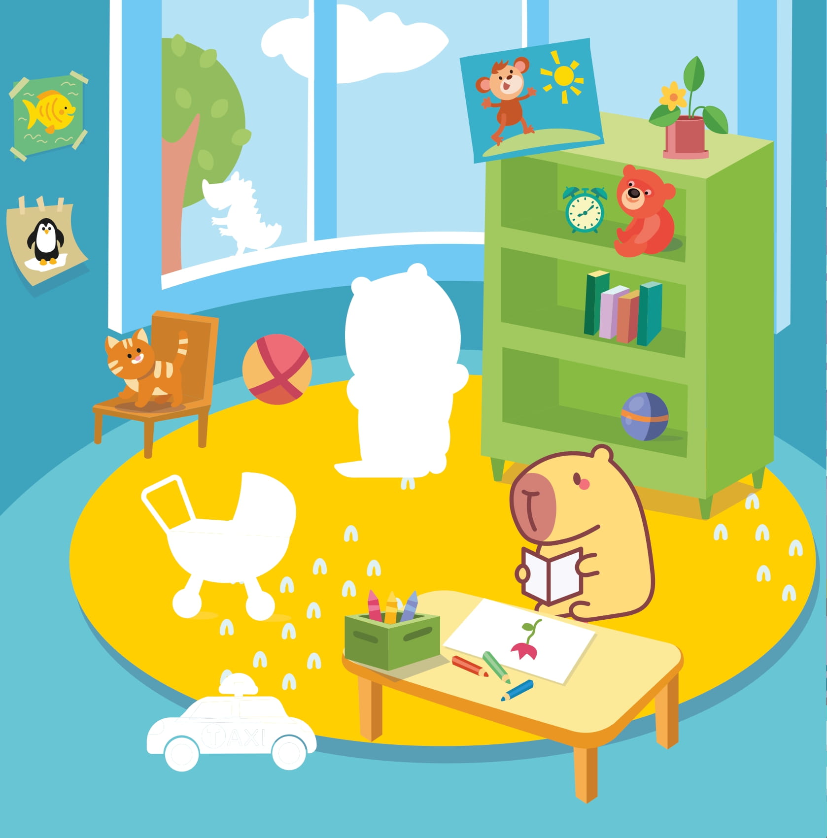 Sticker Capybara - Tìm Vật Ẩn Giấu - Khám Phá Thế GiớI - Ảnh 5