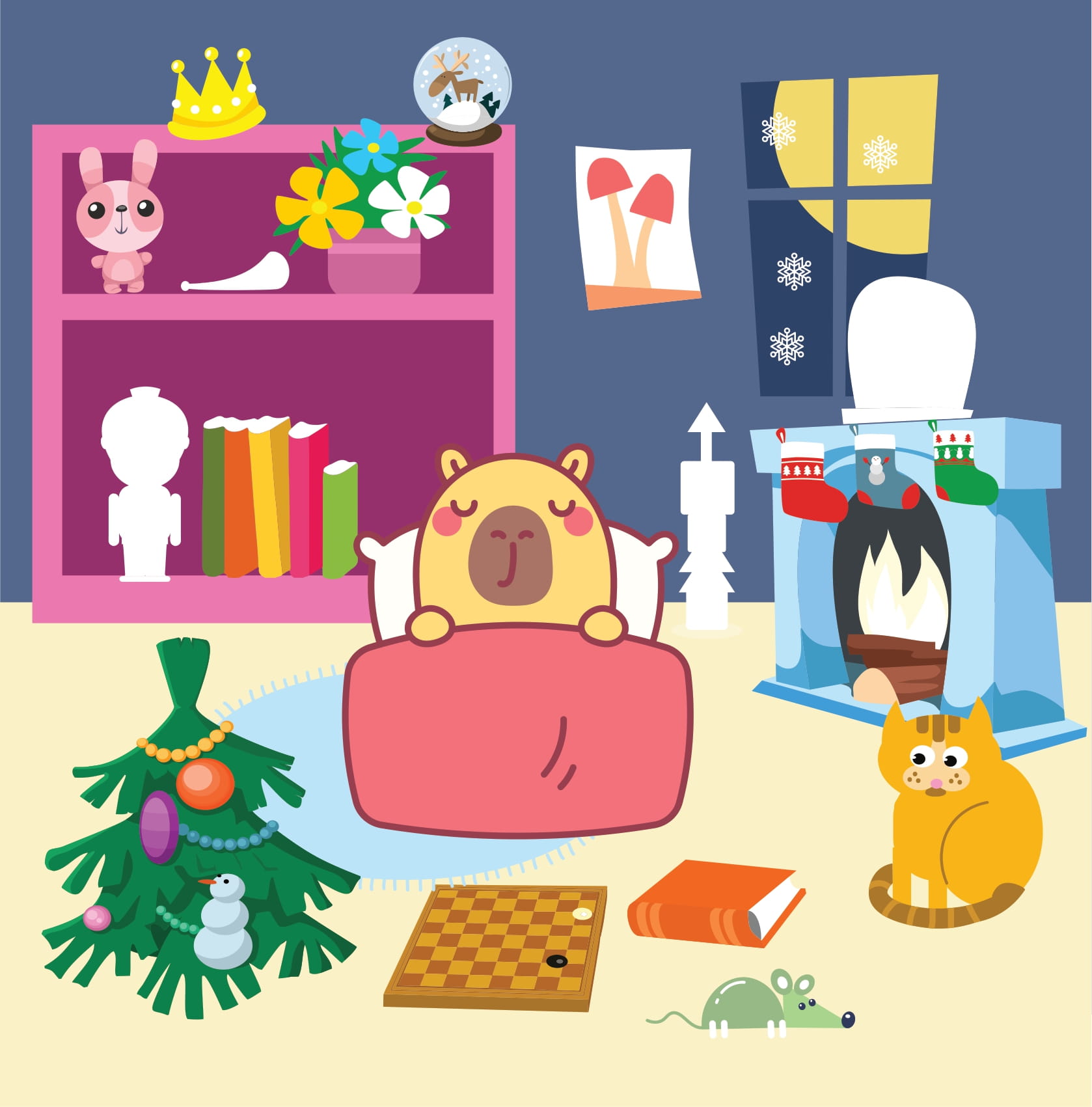 Sticker Capybara - Tìm Vật Ẩn Giấu - NgườI Bạn Tuyết - Ảnh 10