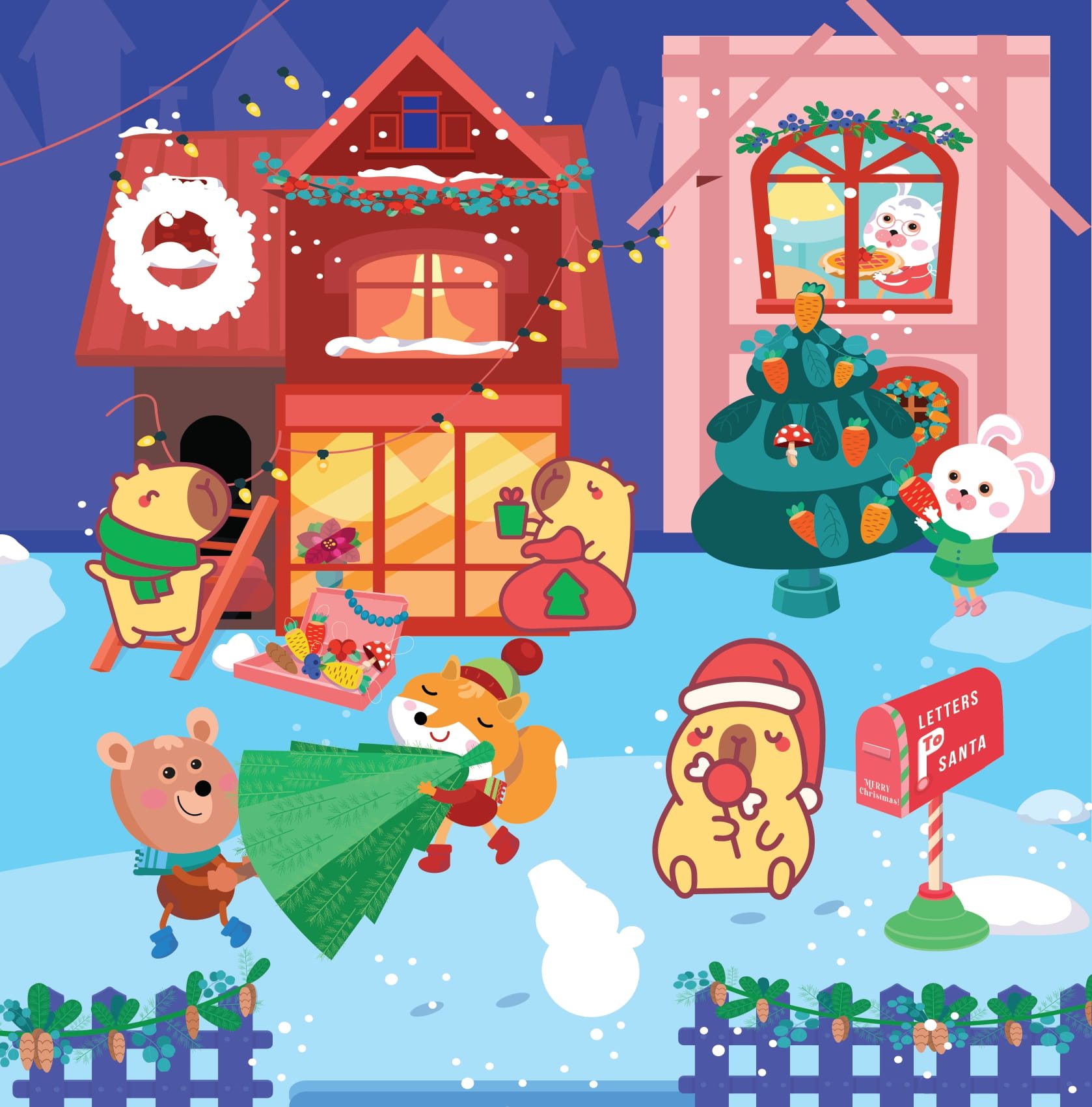 Sticker Capybara - Tìm Vật Ẩn Giấu - NgườI Bạn Tuyết - Ảnh 3