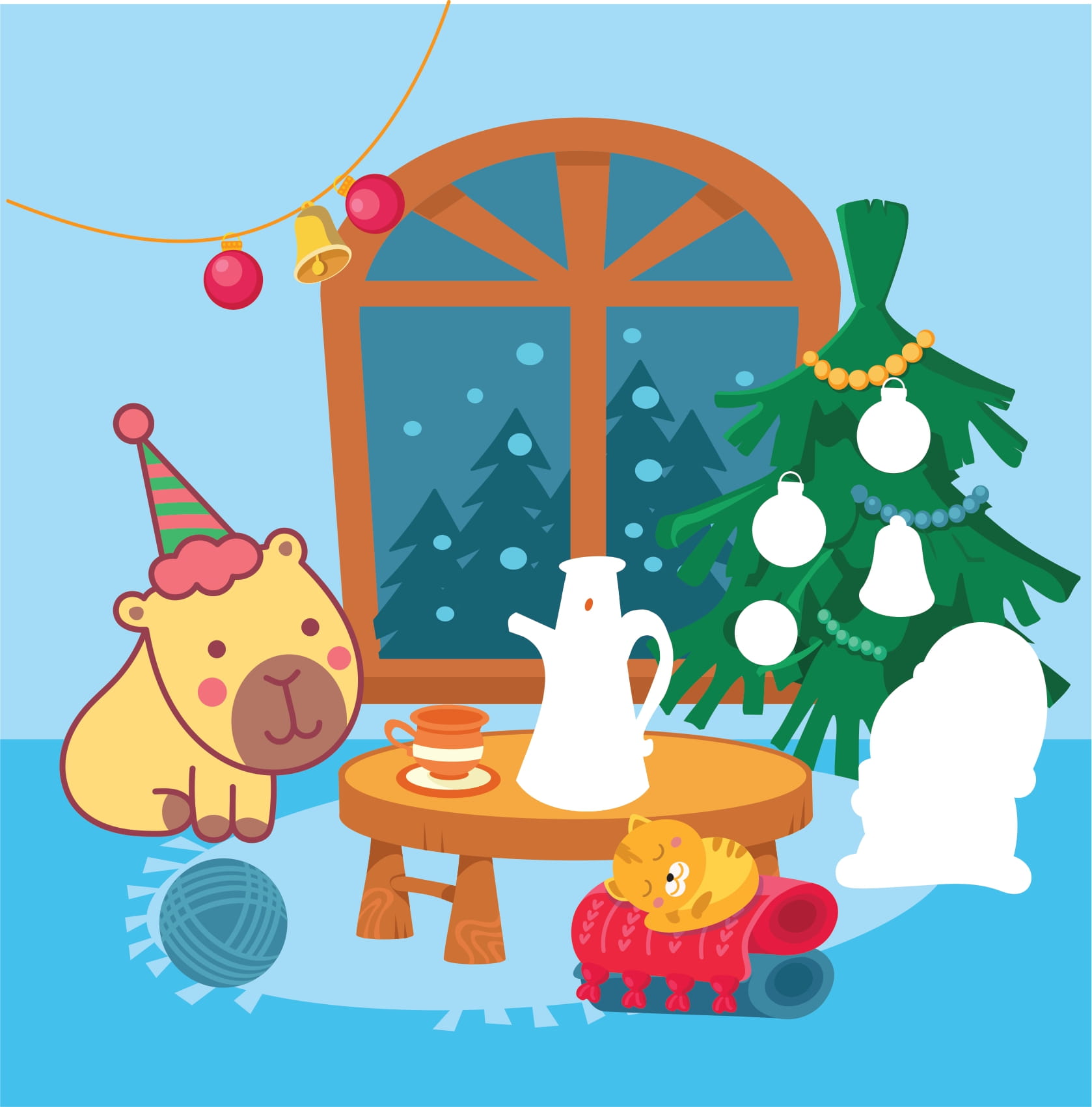 Sticker Capybara - Tìm Vật Ẩn Giấu - NgườI Bạn Tuyết - Ảnh 4